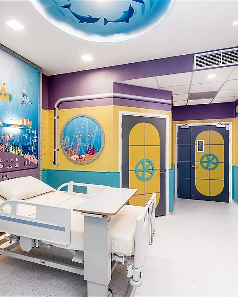 Colourful paediatric ward room at Columbia Asia Tebrau